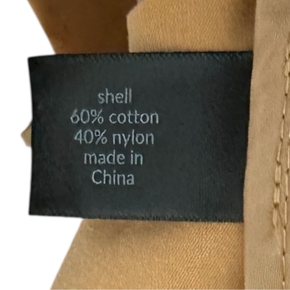 Lane Bryant Tan Trench Coat NWOT 16 Belted Double Breasted Cotton Blend Jacket - Picture 8 of 9